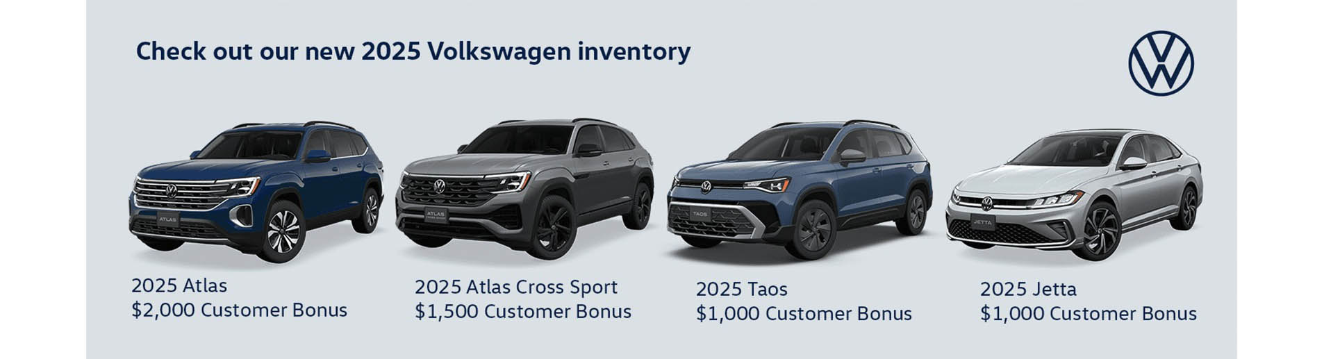 Check out our new 2025 Volkswagen inventory