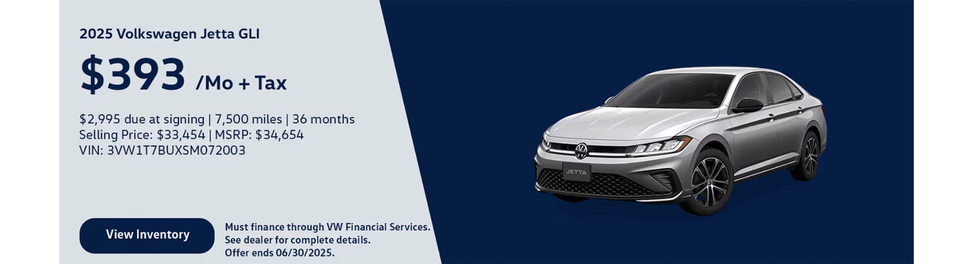 Check out the 2025 Volkswagen Jetta GLI